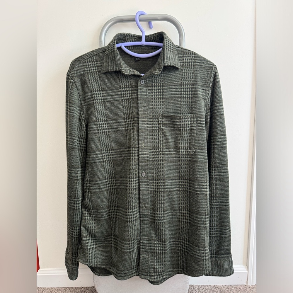 Green flannel shirt from express